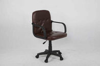 Ghế văn phòng màu nâu sẫm, lưng ghế điều hành trung bình với nắp bằng nylon